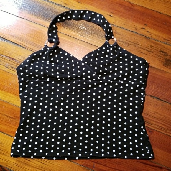 Energie Tops - Polka Dot Halter Top
